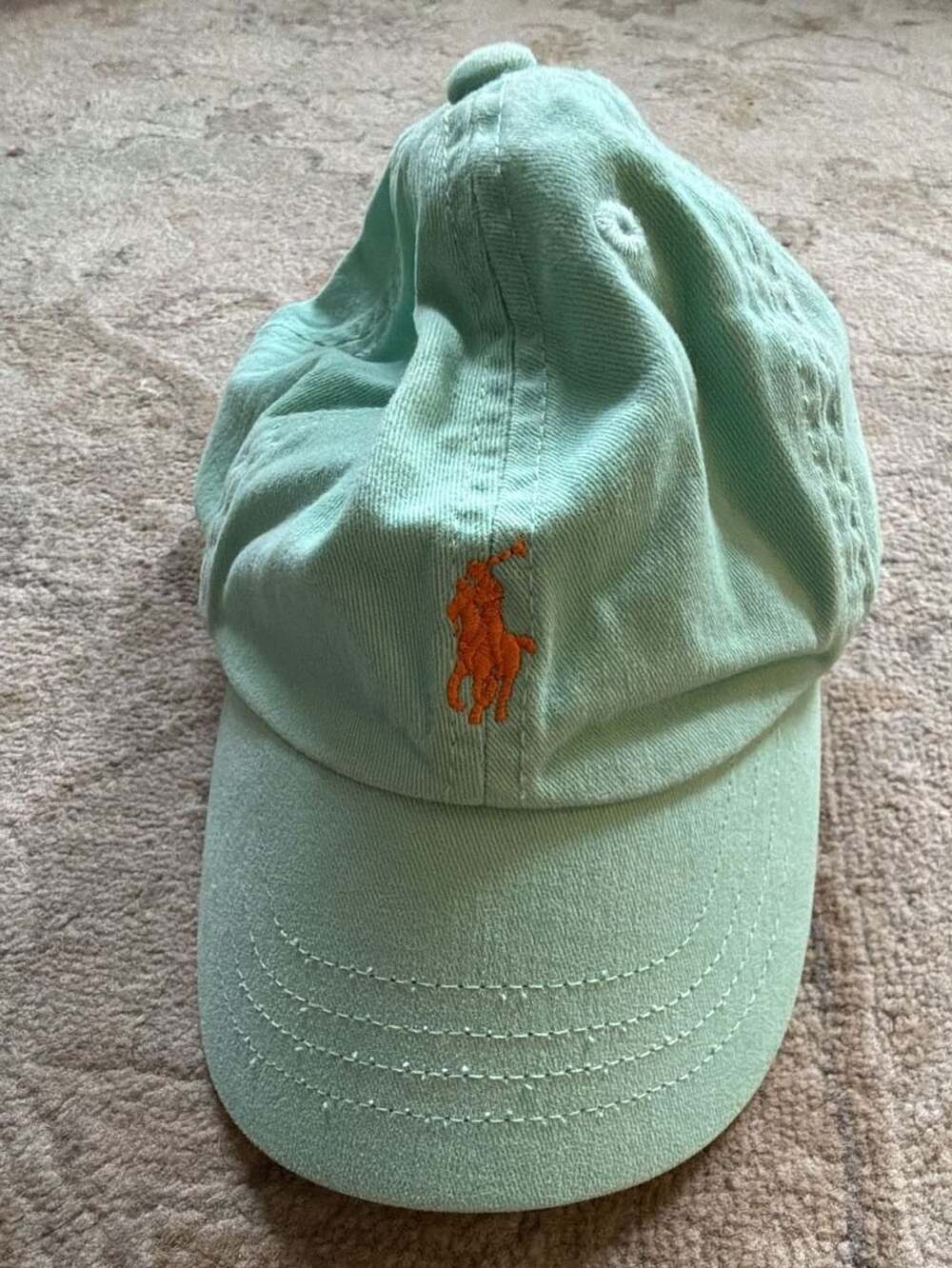 Ralph Lauren Baseball Cap Size 12M-24M Light Green Cotton